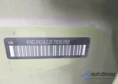 2015 Kia Soul z USA, uszkodzony, nr VIN KNDJN2A22F7816788